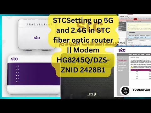 STC fiber Optic Router setting, Manage Connected devices ||HG8245Q/DZS-ZNID 2428 B1 STC ONT Device