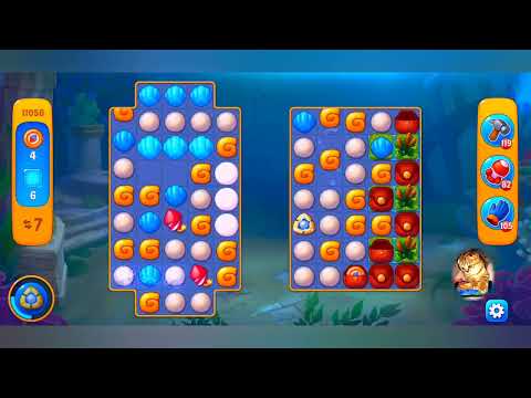 фишдом 2023  #  11056 уровень - прохождение без бустеров # Fishdom,   11056  level - no Boosters.