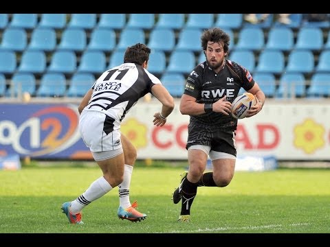 Try Saving intervention by Kameli Ratuvou - Zebre v Ospreys 1st May 2014