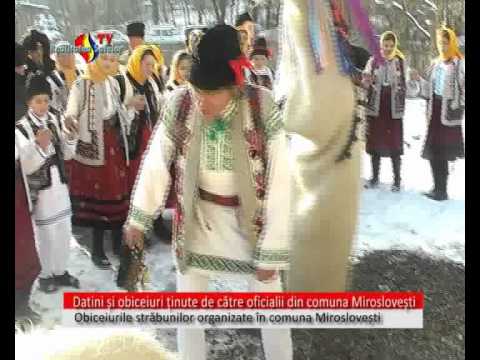 Datini si obiceiuri din comuna Miroslovesti (VIDEO Realitatea Satelor.ro)
