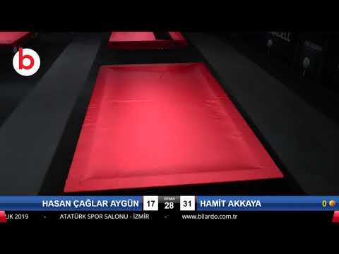 HASAN ÇAĞLAR AYGÜN & HAMİT AKKAYA Bilardo Maçı - 2019 TÜRKİYE KUPASI 3.ETAP-ELEME TURU