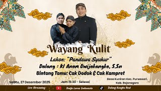 Download lagu 🔴LIVE WAYANG KULIT DALANG KI ANOM DWIJOKANGKO, S.Sn 'PANDAWA SYUKUR' BT. CAK DODOK & CAK KAMPRET mp3