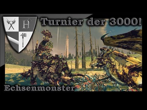Echsenmonster - 2v2 Hochelfen vs Echsenmenschen - Turnier der 3000 Total War: Warhammer 2 deutsch