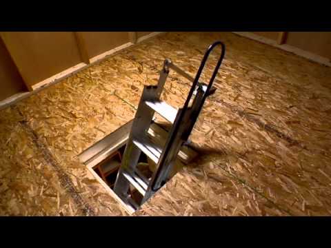 Werner Compact Attic Ladder - Fits in Tight Spaces