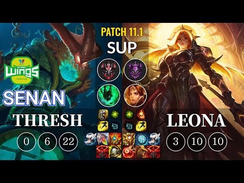 JAG Senan Thresh vs Leona Sup - KR Patch 11.1