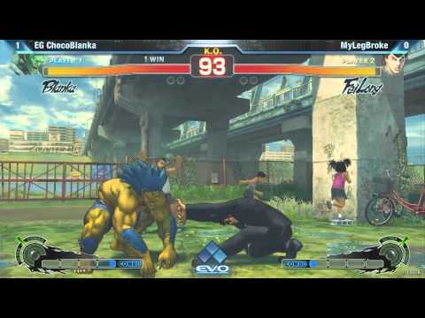 [EVO 2012 SSFIV AE] EG ChocoBlanka (Blanka) vs MyLegBroke (Fei Long)
