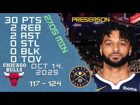 Jamal Murray Player Full High Lowlights vs BULLS 14 10 2025 NBA PRESEASON Game
