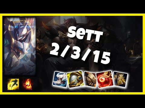 Sett vs Leona KOREAN Challenger SUPPORT (2/3/15) Gameplay Replay - Patch 10.24