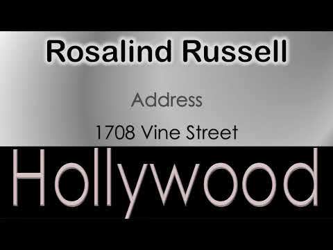 Rosalind Russell   How to pronounce Rosalind Russell Hollywood Actor from 1708 Vine Street?