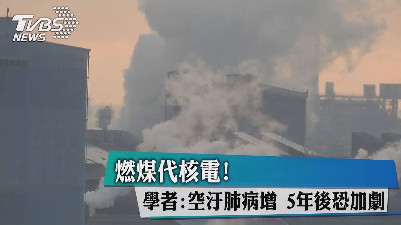 燃煤代核電！學者：空汙肺病增　5年後恐加劇