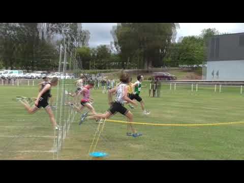 Marysville Gift 2018 - 100m Under 18 Boy's 100m final. Triple dead-heat for first.