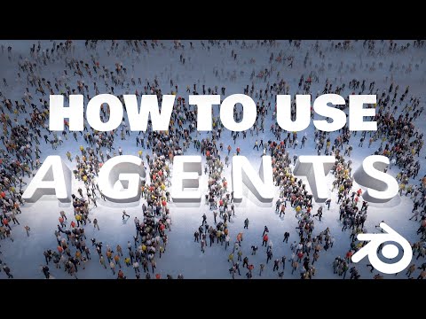 How to Use Agents  - The Advanced Blender Crowd Simulation Addon