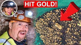 Underground Mine Breakthrough… We Hit GOLD Behind Solid Rock!