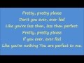 Perfect - Glee Cast Version w/ lyrics 