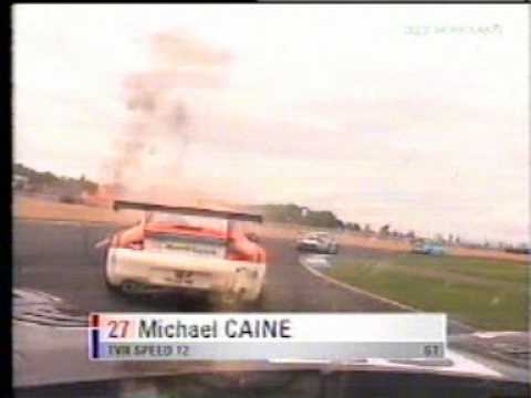 Shane Bland big crash British GT at Donington 2001