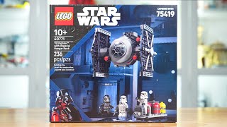 LEGO Star Wars 40771 TIE FIGHTER WITH IMPERIAL HANGAR RACK Review! (2025)