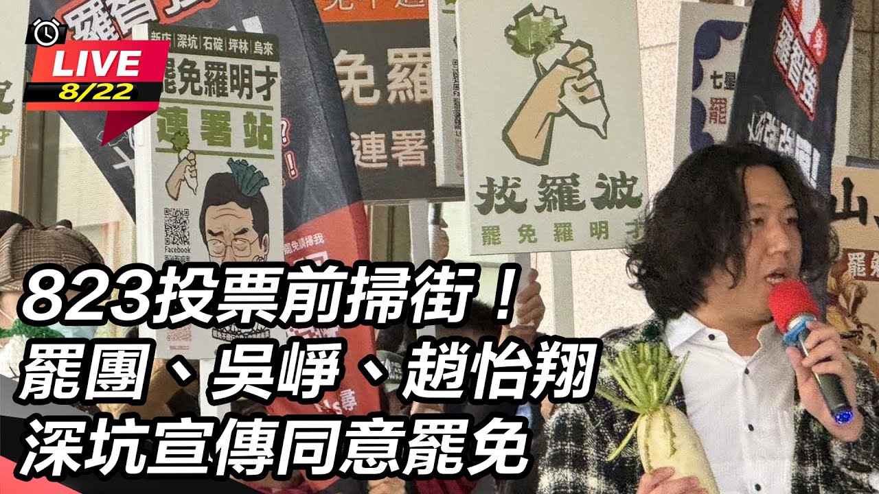 823投票前掃街！罷團、吳崢、趙怡翔深坑宣傳同意罷免