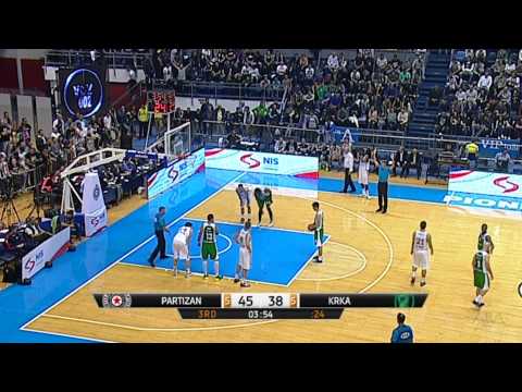 ABA Liga 2014/15, Round 02 match: Partizan NIS - Krka