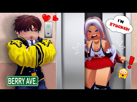 Stuck With The Bad Boy In The Elevator | MY TRUE LOVE 💖 Berry Avenue Story