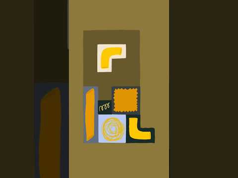 Letter L animation pasta tetris letter challenge #graphicdesign #36daysoftype #procreateanimation