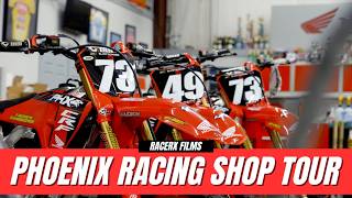 Phoenix Racing SMX and GNCC Full Shop Tour - Engine/Dyno Room, Suspension, and M