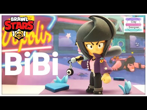 Making Brawl Stars BiBi Clay Tutorial (Clay art)브롤스타즈 비비 클레이 만들기