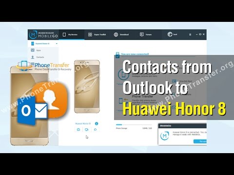 How to Import Contacts from Outlook to Huawei Honor 8