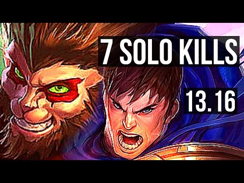 WUKONG vs GAREN (TOP) | 7 solo kills, 400+ games | EUW Diamond | 13.16