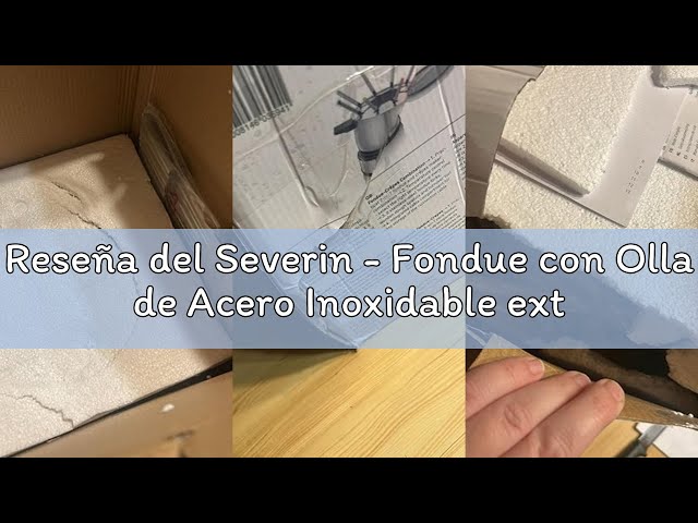 Vídeo relacionado con Severin - Fondue con Olla de Acero Inoxidable extraíble Apta para lavavajillas, 1.5 W, 1.4 litros, Plástico/Acero Inoxidable, Negro FO 2470