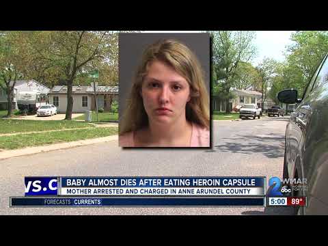 8-month-old baby almost dies after eating heroin capsule, mother arrested