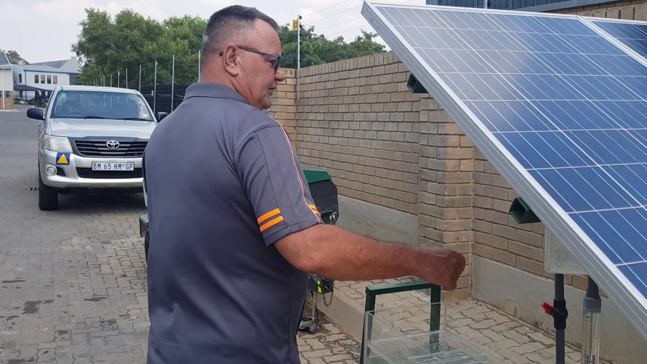 How a solar water pump works