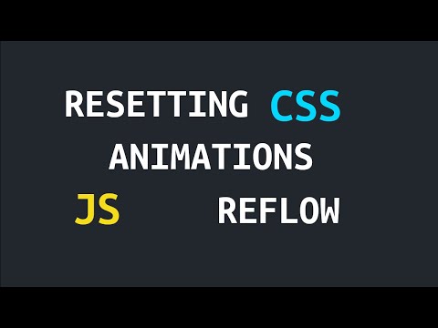 Resetting CSS animations by forcing a reflow