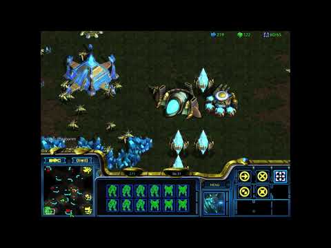 Starcraft Broodwar: Remastered - 4v4 on Big Game Hunters - protoss air battles