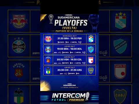 PARTIDOS  DE COPA SUDAMERICANA⚽️ #conmebol #parati #sudamericana #viral #shorts #futbol #bocajuniors