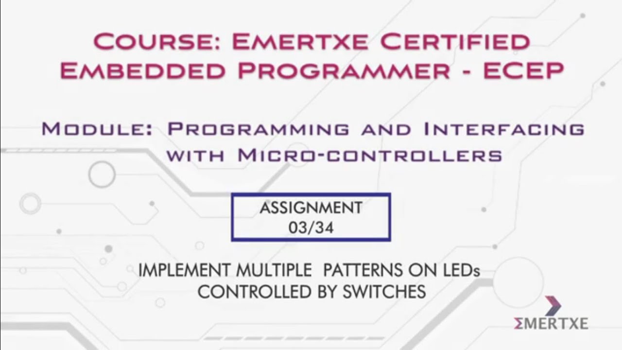 PIC Micro-controller programming | Assignment 003 | Multiple patterns on LEDs controlled by switches