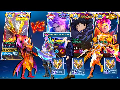 Match Seru Parah !! Global Moskov Melawan Top Indonesia & Player Immortal! Pertaruhan MMR !!~ MLBB