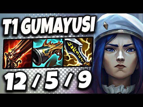 T1 Gumayusi Caitlyn vs Ashe [ ADC ] Patch 25.1 Ranked Korea ✅