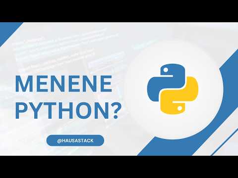 Python Hausa 1 Menene Python Hausa Tutorial