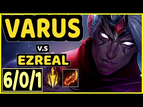 LUSKKA (VARUS) vs EZREAL - 6/0/1 KDA BOTTOM ADC CHALLENGER GAMEPLAY - BR