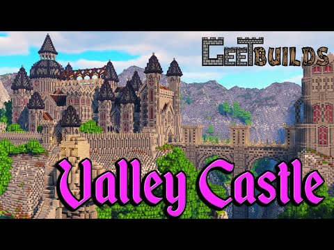 Minecraft Castle Timelapse: Gothic Castle in a Mountain River Valley