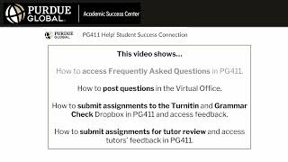 PG411: How to Submit Assignments and Questions and Access Feedback