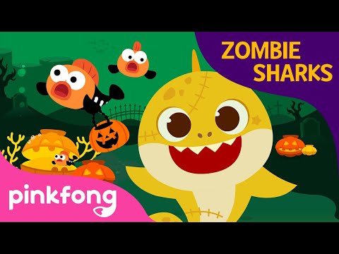 Halloween Zombie Shark | Baby Shark Halloween | Halloween Song | Pinkfong Halloween Songs