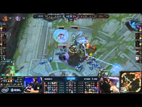 CLG vs ROC Doublelift quadra and finish (ESL - Game 2)