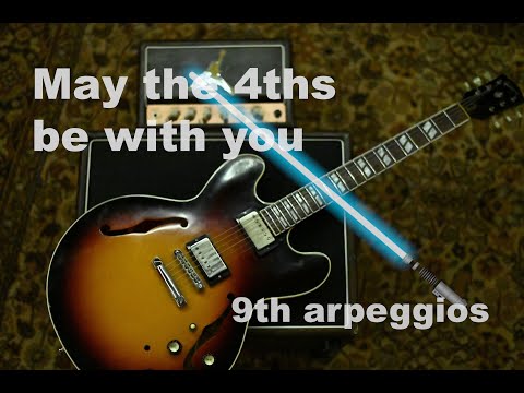 9th diatonic arpeggios in 4ths