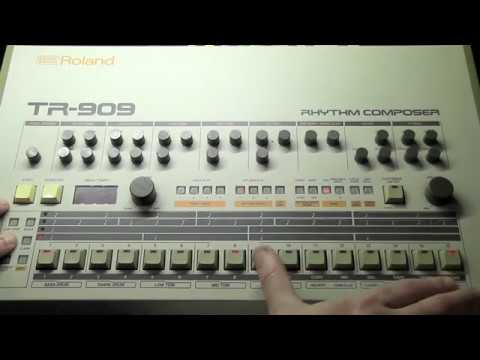 How to use a Roland TR909 Drum Machine