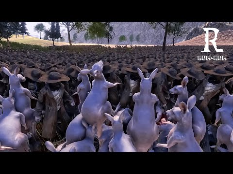 18.000 Scarecrows vs 16.000 Kangaroos- Ultimate Epic Battle Simulator 2- UEBS 2