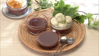 【3分クッキング公式】グラスde水ようかん／グラスde水ようかん　豆腐白玉