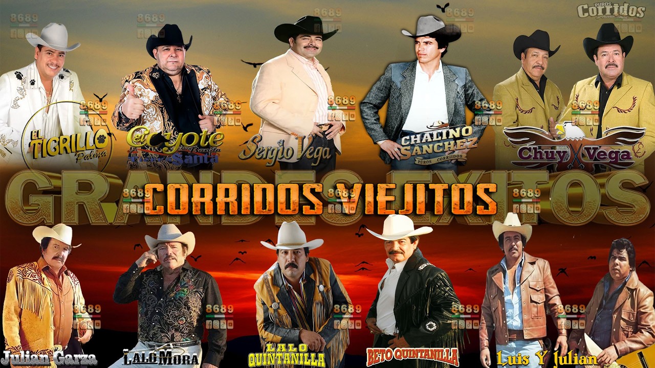 Puros Corridos Viejitos Mix 💥 Beto Quintanilla, El Tigrillo Palma, Luis Y Julián, Chalino Sánchez...