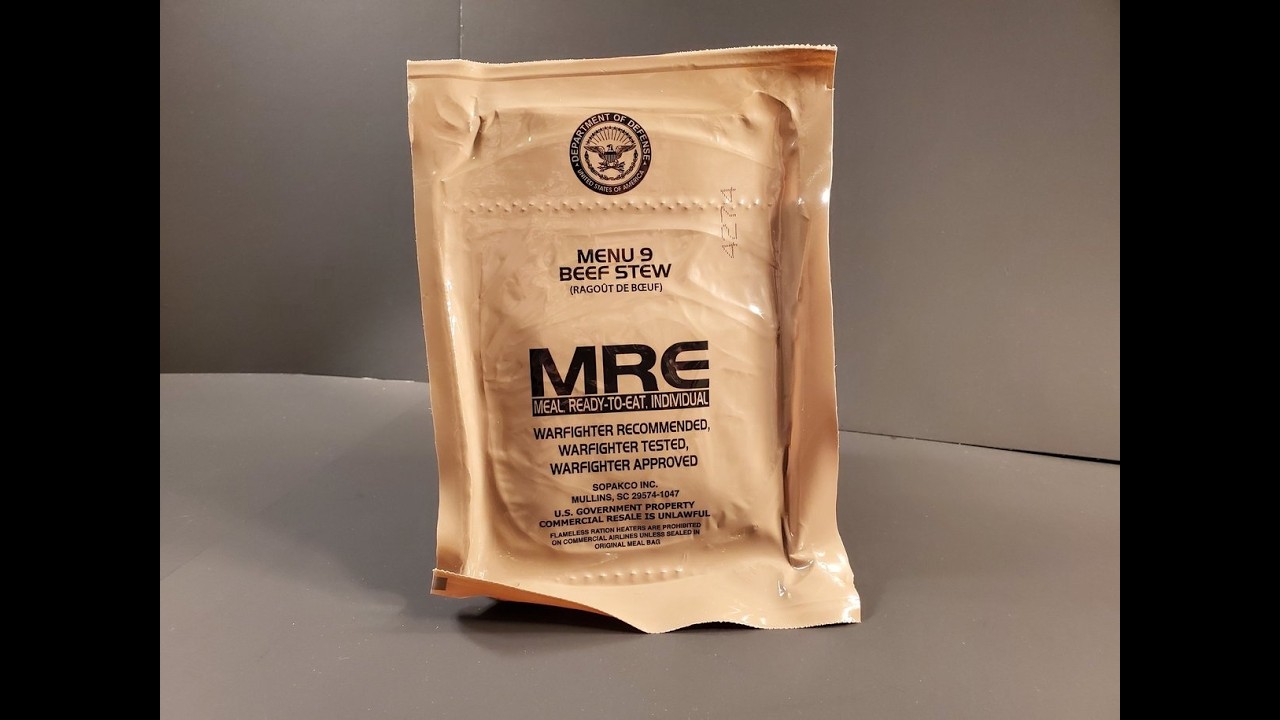 2024 MRE Beef Stew Review US Military Meal Ready to Eat Taste Testing