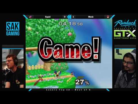 Runback 2017 Top 48 Losers Top 12 - Squid (Falco) vs Medz (Marth)